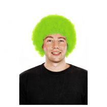 PERRUQUE POP VERTE FLUO