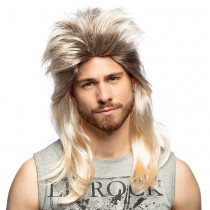 PERRUQUE ROCKEUR CHEVEUX LONGS BLOND HOMME