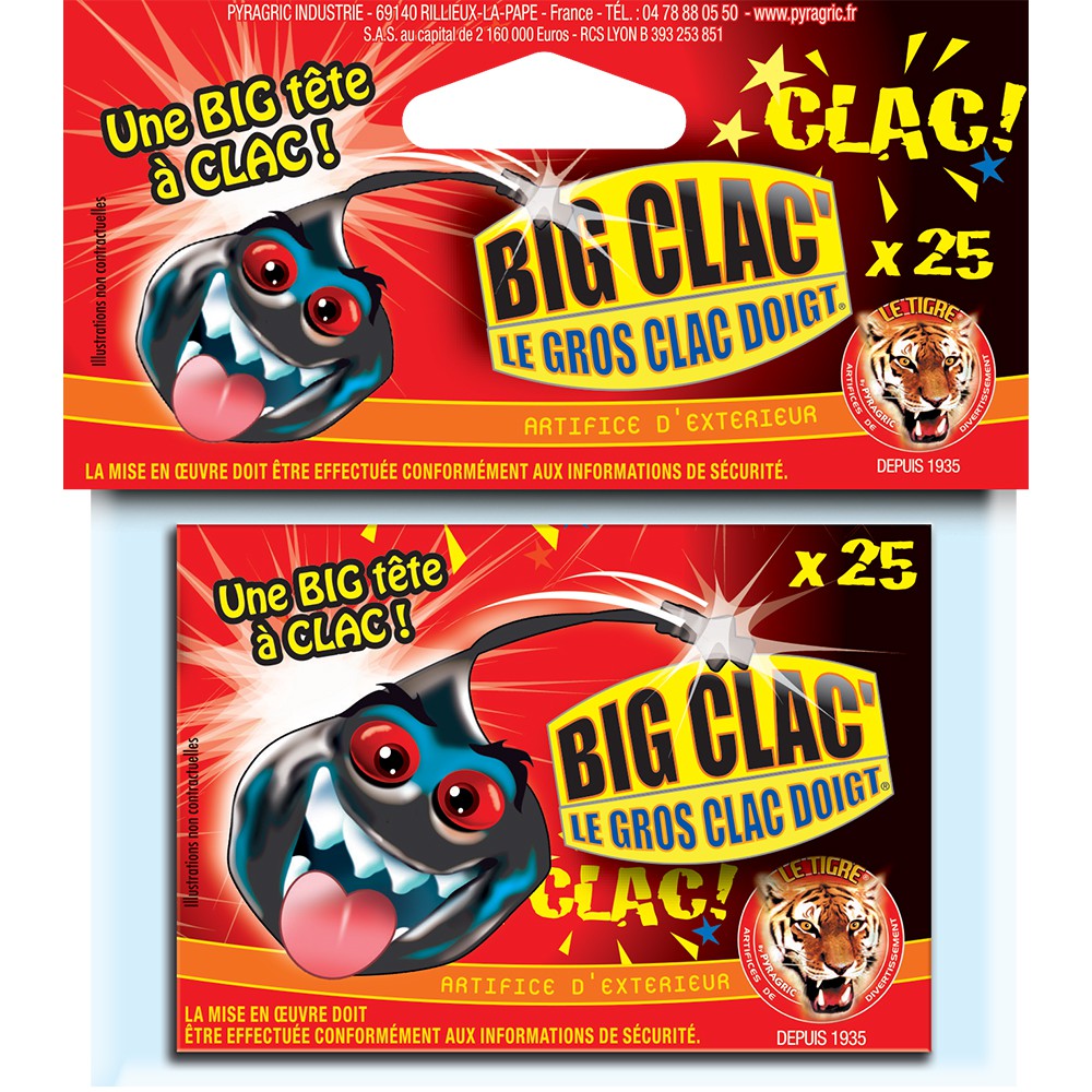 Big clac-doigts (25 pétards) - Farces gadgets