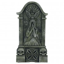 PIERRE TOMBALE FANTÔME DÉCO POLYSTYRÈNE 90X48CM