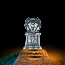 PIERRE TOMBALE GARGOUILLE DÉCO POLYSTYRÈNE 90X40CM