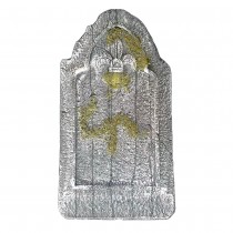 PIERRE TOMBALE POLYSTYRÈNE 93X52X4CM GRIS