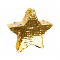 PIÑATA À CASSER ÉTOILE 36X36X9CM OR MÉTAL