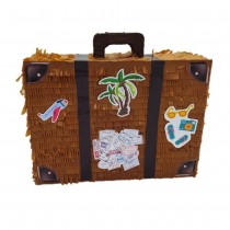 PIÑATA À CASSER VALISE BAGAGE VOYAGE 40X35X10CM