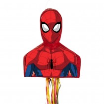 PIÑATA À TIRER BUSTE SPIDERMAN 35.5X46X13.5CM