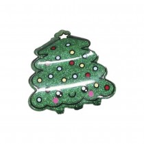 PINCE À CHEVEUX FANTAISIE SAPIN NOËL 4.5CM VERT