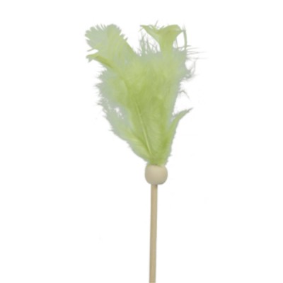PIQUE PLUME VOLAILLE DÉCORATIF 39CM VERT