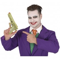 PISTOLET JOUET PVC 22CM OR MÉTAL