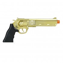 PISTOLET REVOLVER JOUET 27CM OR