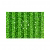 PLAQUE AZYME TERRAIN FOOTBALL DÉCO GÂTEAU A5 VERT