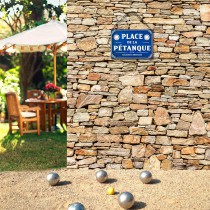 PLAQUE MÉTAL PLACE DE LA PÉTANQUE