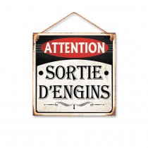 PLAQUE MÉTAL WC SORTIE D\'ENGINS