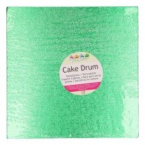 PLATEAU À GÂTEAU CARRÉ 30CM VERT