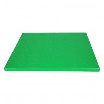 PLATEAU À GÂTEAU CARRÉ 30CM VERT