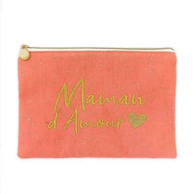 POCHETTE GAZE DE COTON MAMAN D\'AMOUR 24X17X17CM