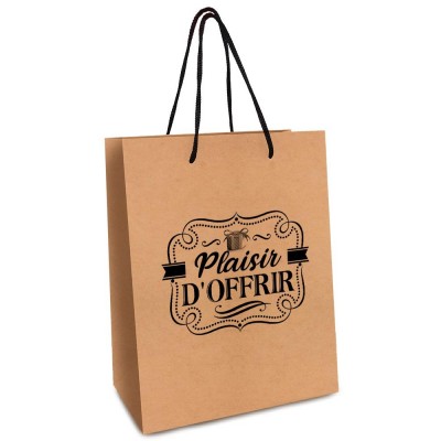 POCHETTE KRAFT PLAISIR D\'OFFRIR 40X14X32CM