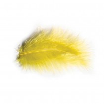 POCHETTE PLUMES 10G 5-10CM JAUNE VIF