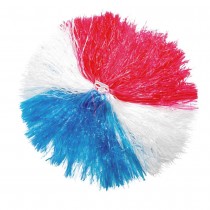 POMPOM PLASTIQUE TRICOLORE FRANCE SUPPORTER