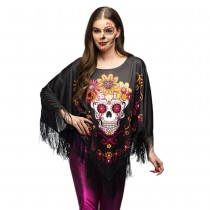 PONCHO CATRINA CALAVERA JOUR DES MORTS ADULTE