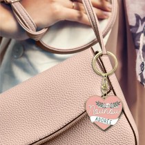 PORTE-CLEFS MÉTAL NOUNOU ROSE