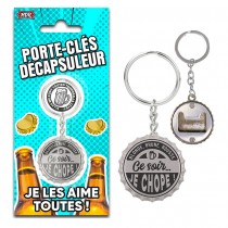 PORTE-CLÉS DÉCAPSULEUR CE SOIR JE CHOPE