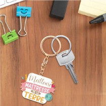 PORTE-CLÉS MEILLEURE MAÎTRESSE DE LA TERRE 9.5CM