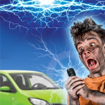 PORTE-CLÉS VOITURE DÉCHARGE ÉLECTRIQUE