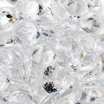 POT STRASS DIAMANTS PLASTIQUE TRANSLUCIDE