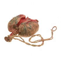 POUMONS LATEX SUSPENSION DÉCO 12X6X20CM ROUGE