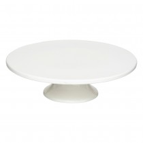 PRÉSENTOIR À GÂTEAUX PLATEAU CÉRAMIQUE 28CM BLANC