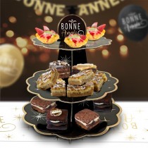 PRÉSENTOIR PETITS FOURS BONNE ANNÉE