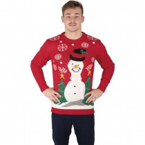 PULL DE NOËL BONHOMME DE NEIGE ADULTE