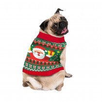 PULL MOCHE NOËL SANTA CADEAUX POLYESTER CHIEN