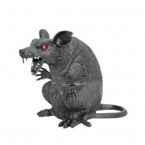 RAT NOIR MÉCHANT 22X12X19 CM