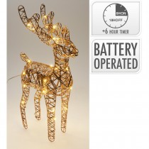 RENNE M&Eacute;TAL LED CHAUD PILE TIMER 20X7X34CM