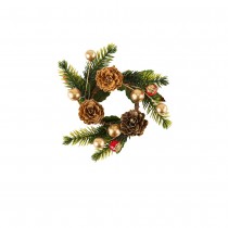 ROND DE SERVIETTE SAPIN C?\ NE BAIES PAILLETTES 10CM