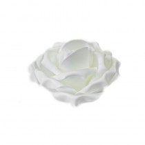 ROSE SOFT DÉCO DE TABLE BLANC 15 CM