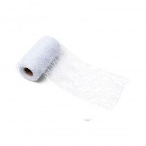 RUBAN DENTELLE BLANC 10 CM X 10 M