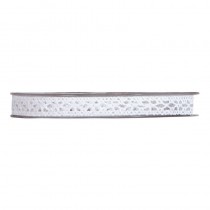 RUBAN DENTELLE BLANC 10MMX10M