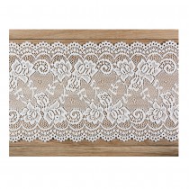 RUBAN DENTELLE BLANC CASSÉ 0.18X9M