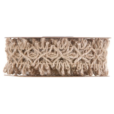RUBAN MAILLE JUTE 20MMX10M NATURE