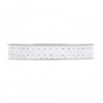 RUBAN PETITE DENTELLE BLANC 15MMX10M