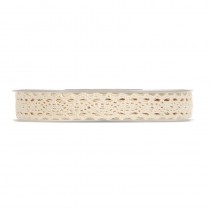 RUBAN PETITE DENTELLE NATUREL 15MMX10M