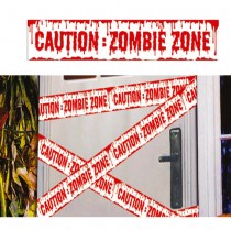 RUBAN PLASTIQUE SIGNALISATION ZONE ZOMBIE 6M