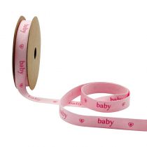 RUBAN ROSE BABY 12 MM X 5 M