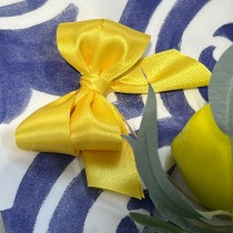 RUBAN SATIN DOUBLE FACE 40MMX25M JAUNE FONCÉ