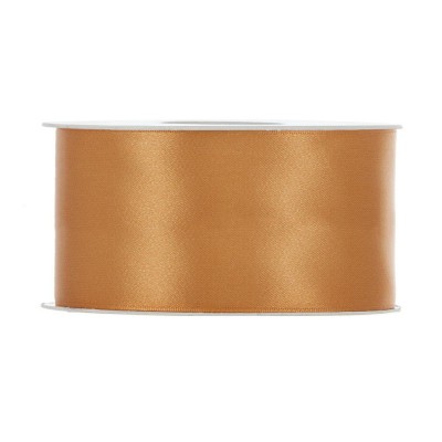 RUBAN SATIN DOUBLE FACE 40MMX25M OCRE