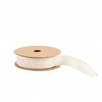 RUBAN TISSÉ COTON LIN 15MMX5M BEIGE