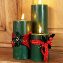 RUBAN VELOURS JOYEUX NOËL OR 2.5CMX3M ROUGE