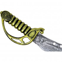 SABRE JOUET ET CACHE-IL PVC PIRATE ADULTE